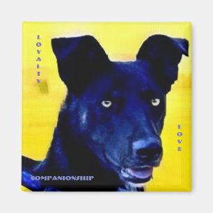 Imán de Cara de Perro de Lealtad Amor