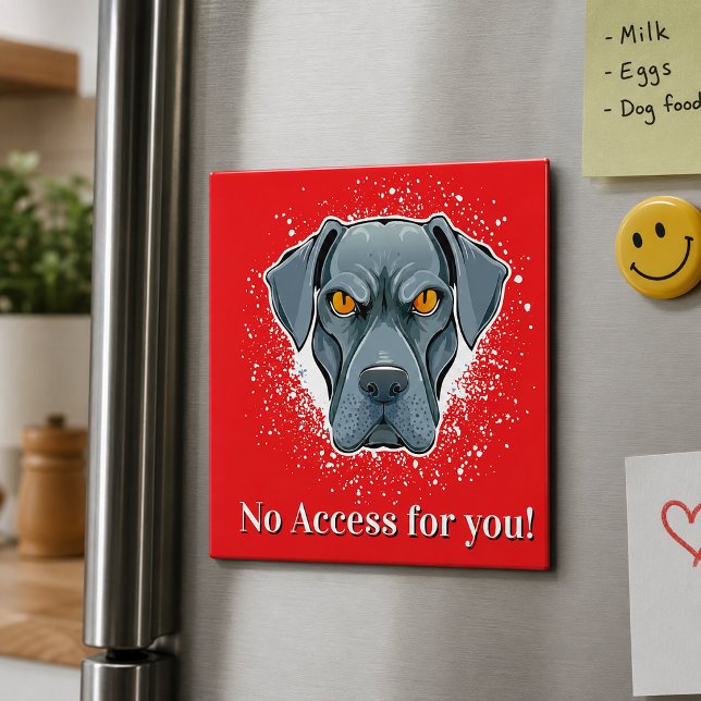 Imán de Cara de Perro Personalizado Sin Acceso (Subido por el creador)