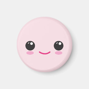 Imán de Cara Kawaii Feliz