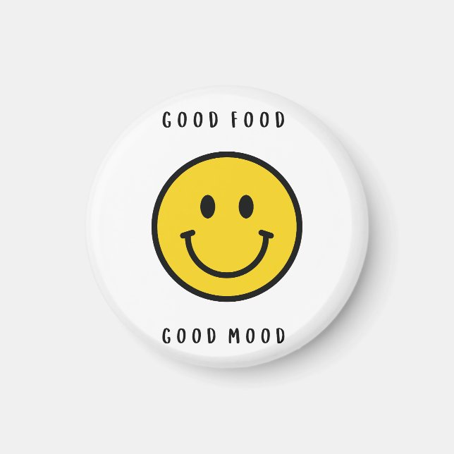 Imán de cara sonriente, imán de cara emoji (Frente)