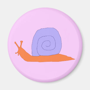 Imán de caracol morado y Naranja