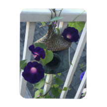 Imán de Casa de Pájaros con Campanillas