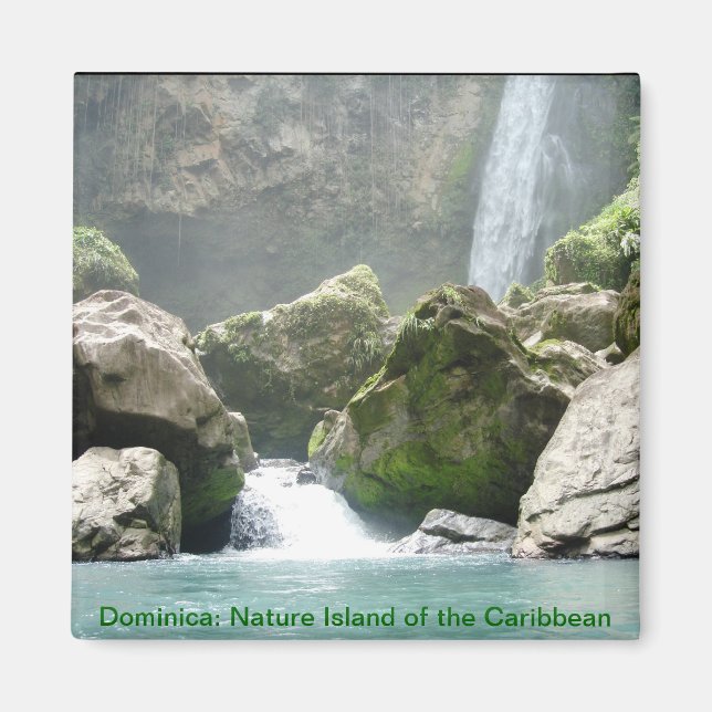 Imán de cascada de Dominica (Frente)