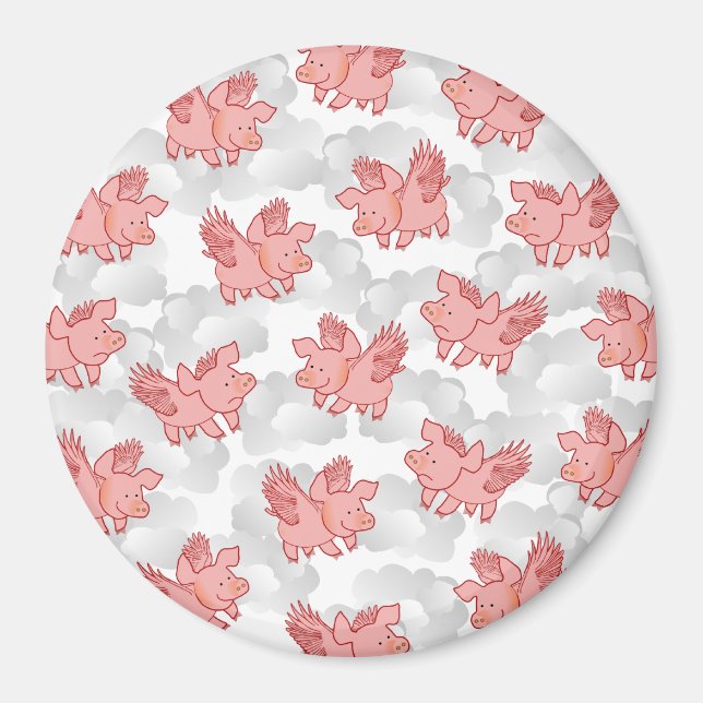 Imán de cerdos voladores (Frente)