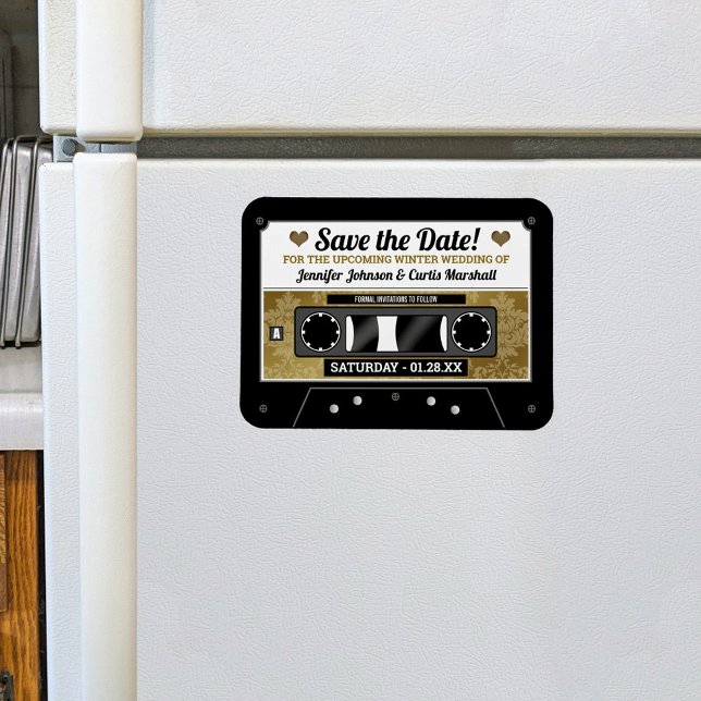 Imán de Cinta de Casete Retro para Guardar la Fech (Subido por el creador)