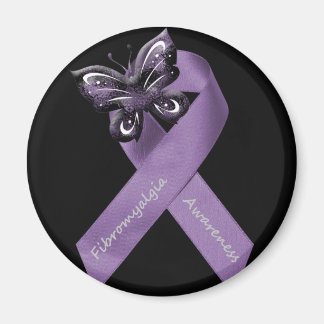 Imán de cinta de mariposa de Fibromialgia