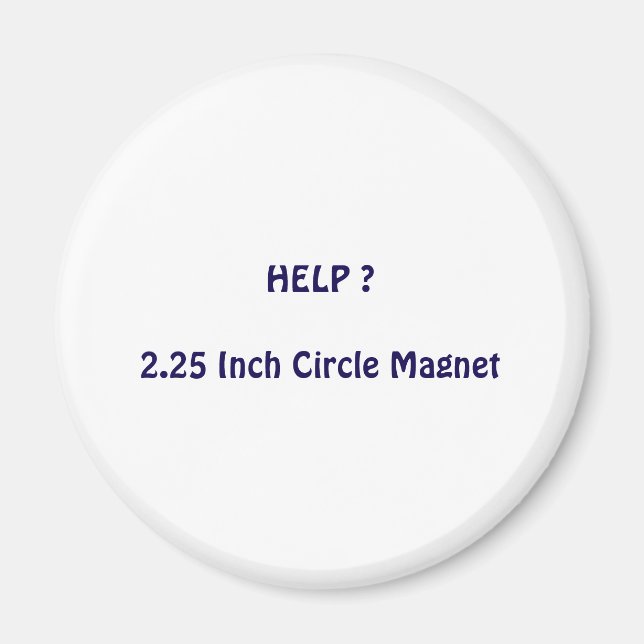 Imán de círculo de 2,25 pulgadas (Frente)