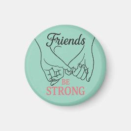 Imán de círculo de amistad inspirador