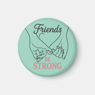 Imán de círculo de amistad inspirador