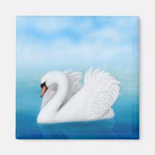 Imán de cisne solitario
