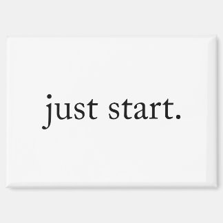 Imán de cita inspiradora minimalista: simplemente 
