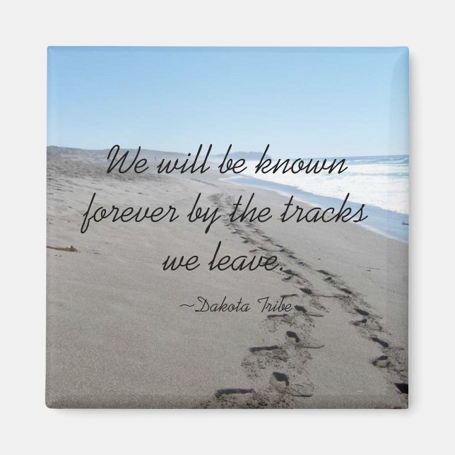 Imán de citas de la tribu Dakota de India (Frente)