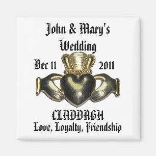 Imán de Claddagh del personalizar