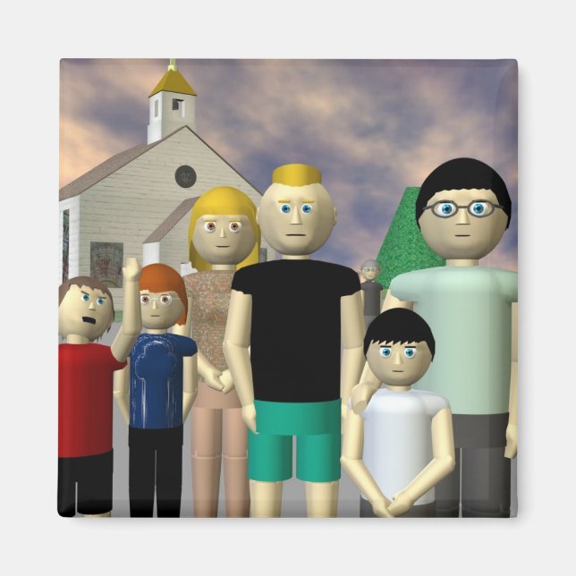 imán de Clover Beach (Frente)