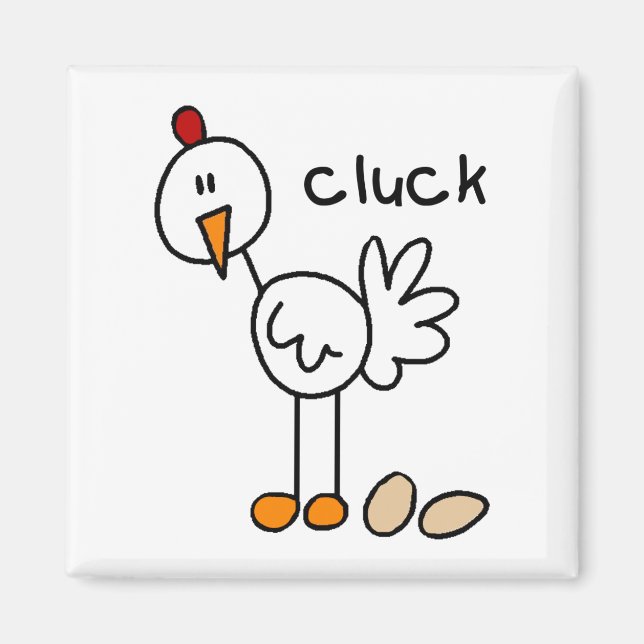 Imán de Cluck de Pollo (Frente)