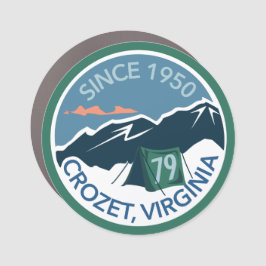 Imán de coche con distintivo de la tropa