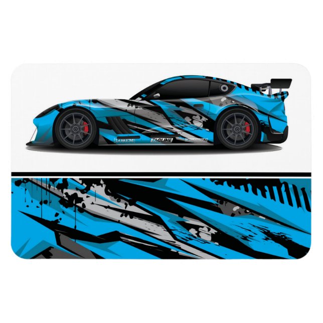 Imán de Coche de Carreras (Horizontal)