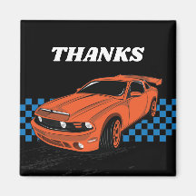 imán de coche de Carreras, fiesta de coche