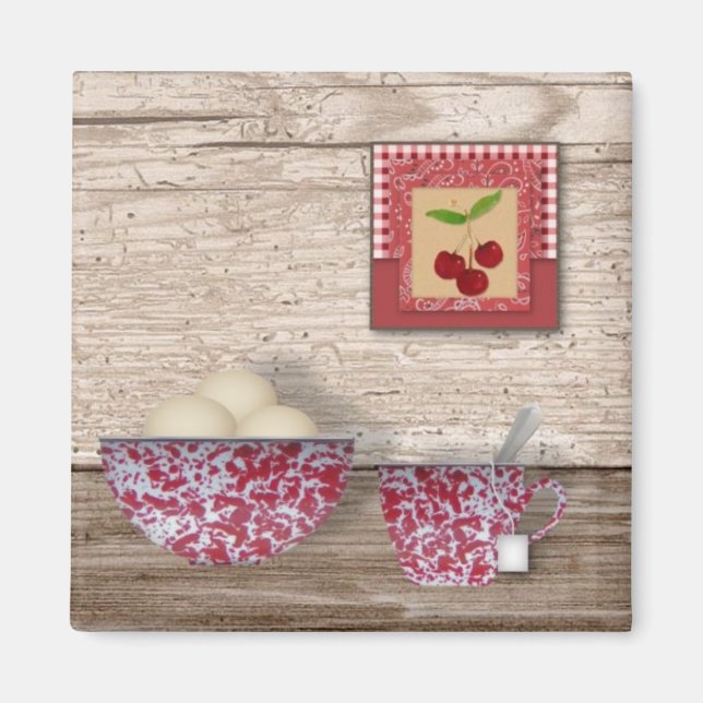 Imán de cocina campestre (Frente)