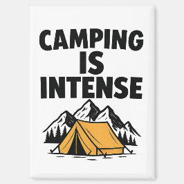 Imán de cocina Camping es intenso