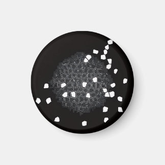 Imán de cocina con patrón de rompecabezas roto