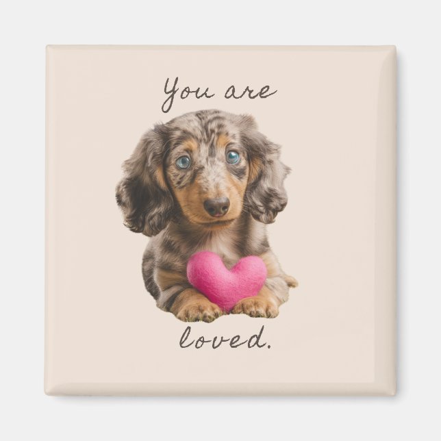 Imán de Cocina Dachshund – Regalo de Perro Salchic (Frente)