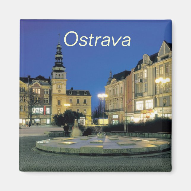 Imán de cocina de Ostrava (Frente)
