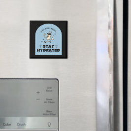 Imán de cocina retro para mantenerse hidratado