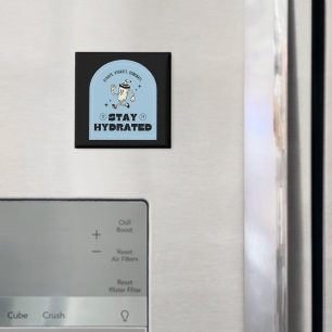 Imán de cocina retro para mantenerse hidratado