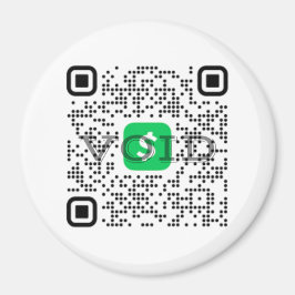 Imán de código QR de aplicación de efectivo person