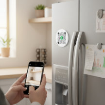 Imán de código QR de aplicación de efectivo person