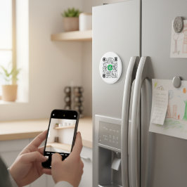 Imán de código QR de aplicación de efectivo person