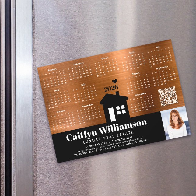 Imán de código QR de Copper 2026 Calendar Realtor (Subido por el creador)