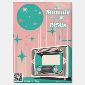 Imán de código QR de música de los 50 para regalo 