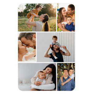 Imán de Colage de Fotos Personalizado Simple Moder