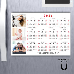 Imán de Collage de Fotos con Nombre Personalizado