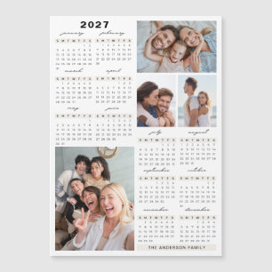 Imán de Collage de Fotos del Calendario de Todo el