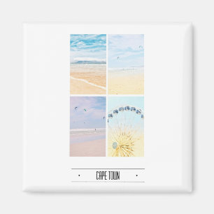 Imán de Collage de Pastel de la Montaña de la Mesa