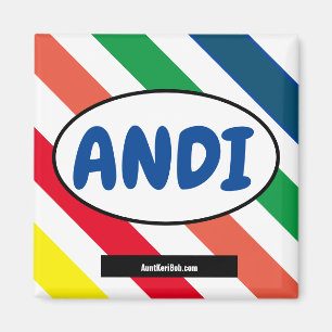 imán de colores ANDI