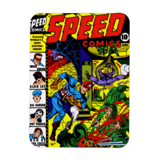 Imán de cómics SPEED de la década de 1940