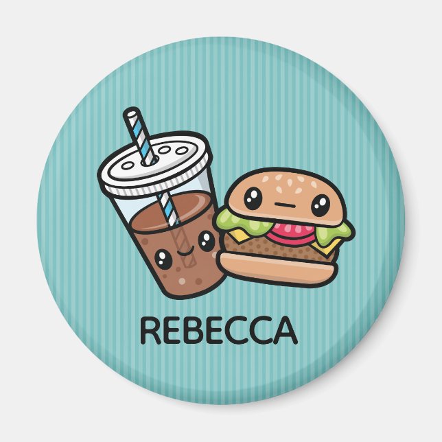 Imán de comida chatarra (Frente)