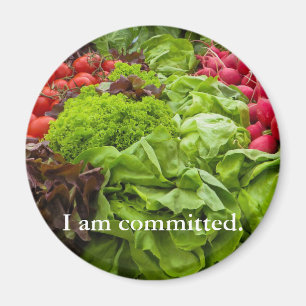 Imán de compromiso de verduras