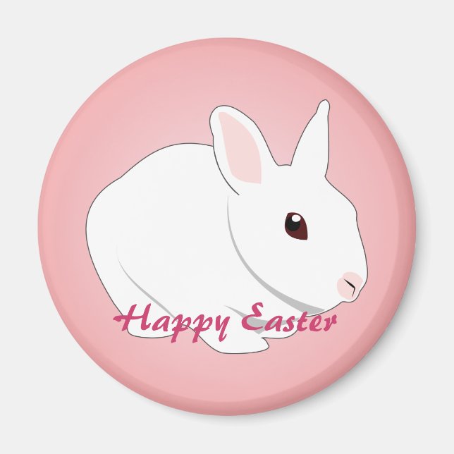 Imán de conejo de Pascua (Frente)