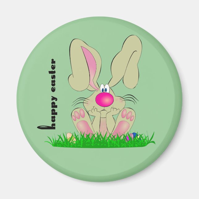 Imán de conejo de Pascua (Frente)