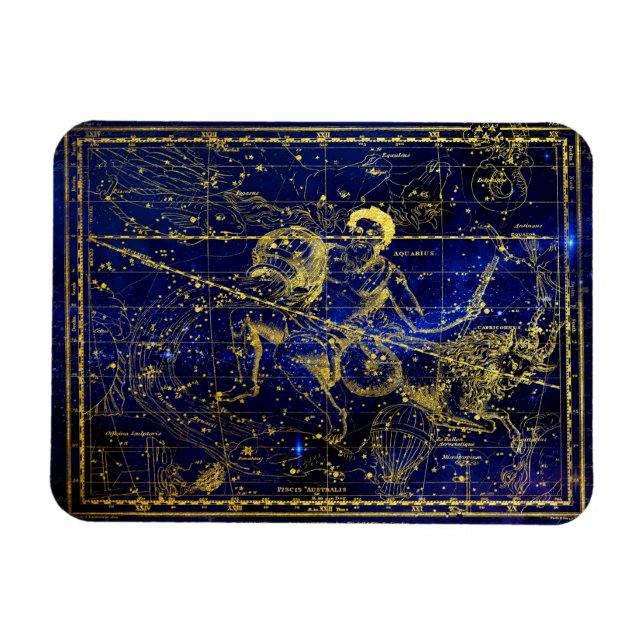 imán de constelación de acuario (Horizontal)