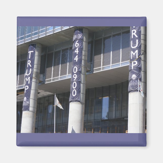 imán de construcción de Trump (Frente)