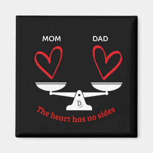 Imán de Coparentalidad Personalizado - El Corazón 