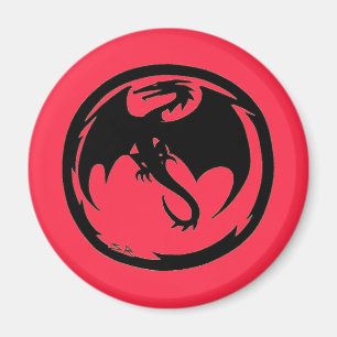 Imán de coral del dragón negro