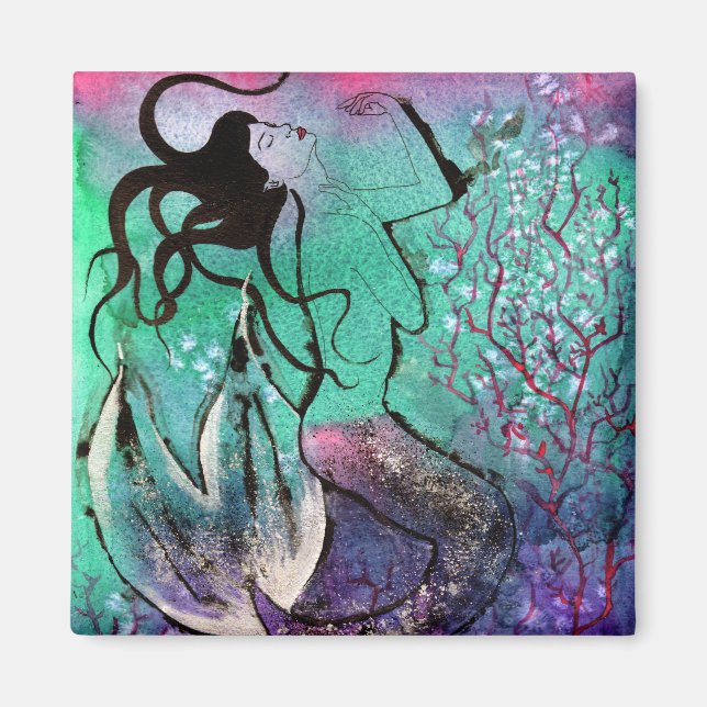 Imán de coral rosa (Frente)