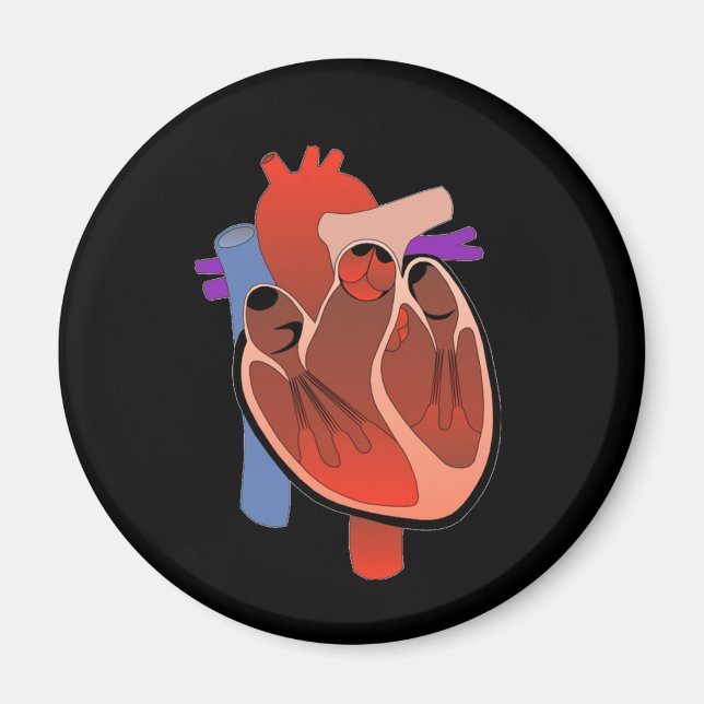 Imán De corazón abierto (Frente)